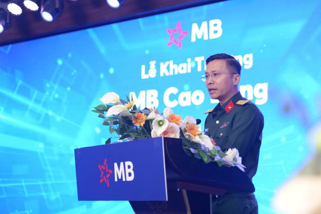 Ông Phạm Như Ánh, Tổng giám đốc MB phát biểu tại buổi lễ Khai trương chi nhánh Ông Phạm Như Ánh, Tổng giám đốc MB phát biểu tại buổi lễ Khai trương chi nhánh