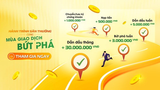 Cơ chế nhận thưởng dễ dàng xuyên suốt hành trình cuộc thi