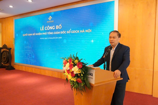 Ông Lương Hải Sinh, Chủ tịch Sở Giao dịch Chứng khoán Việt Nam (VNX) phát biểu tại sự kiện Ông Lương Hải Sinh, Chủ tịch Sở Giao dịch Chứng khoán Việt Nam (VNX) phát biểu tại sự kiện