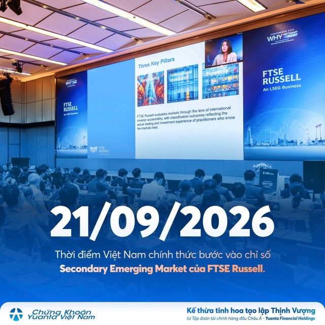 Hội nghị Đầu tư 2026: “Why Vietnam? Why Now? - New Opportunities for Thai Investors through DR” do Chứng khoán Yuanta Việt Nam tổ chức tại Thái Lan vào 08/08/2026 Hội nghị Đầu tư 2026: “Why Vietnam? Why Now? - New Opportunities for Thai Investors through DR” do Chứng khoán Yuanta Việt Nam tổ chức tại Thái Lan vào 08/08/2026