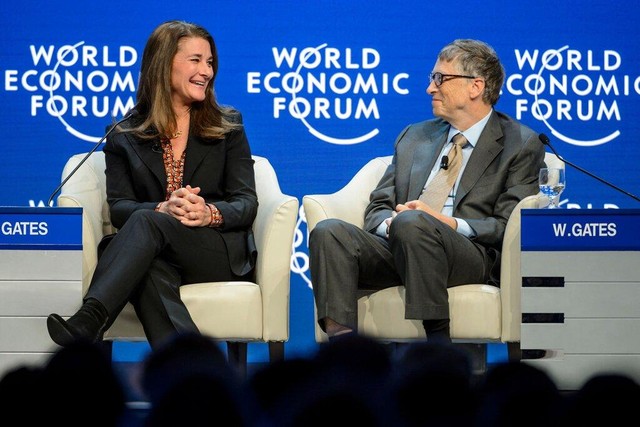 Vợ chồng Bill Gates năm 2015. Ảnh: Getty Images.