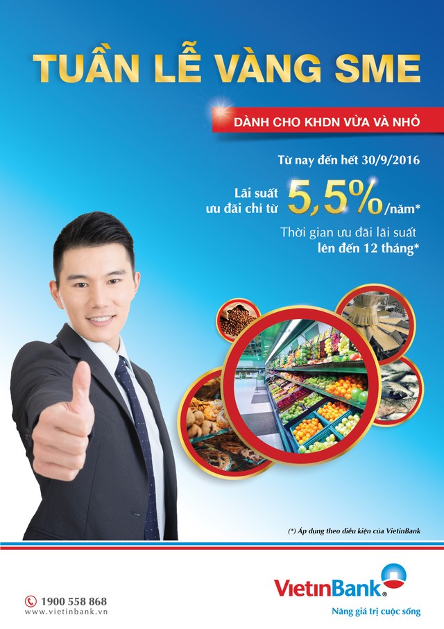VietinBank gia hạn Chương trình “Tuần lễ vàng SME” ảnh 1
