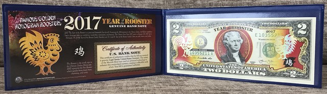 Hơn nửa triệu đồng 1 tờ 2 USD in hình con gà lì xì Tết Đinh Dậu ảnh 1