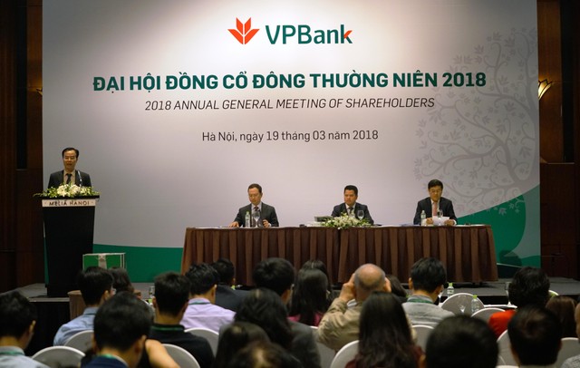 ĐHCĐ VPBank: Nếu năm 2018 đạt kế hoạch, năm 2019 sẽ chia cổ phiếu thưởng và cổ tức 67% ảnh 1