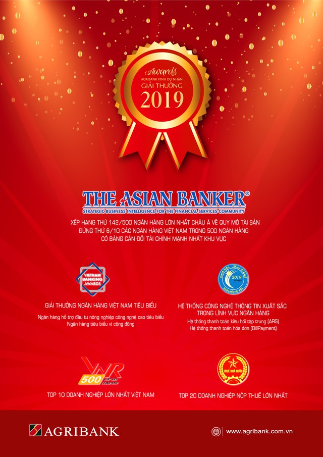 Agribank - Ngân hàng của những giải thưởng uy tín ảnh 1