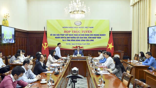 Ngành ngân hàng thêm giải pháp hỗ trợ khách hàng bị ảnh hưởng do ngập mặn ảnh 1