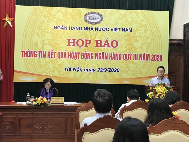 Ông Nghiêm Thanh Sơn, Vụ Phó Vụ Thanh toán, NHNN trả lời tại Họp báo