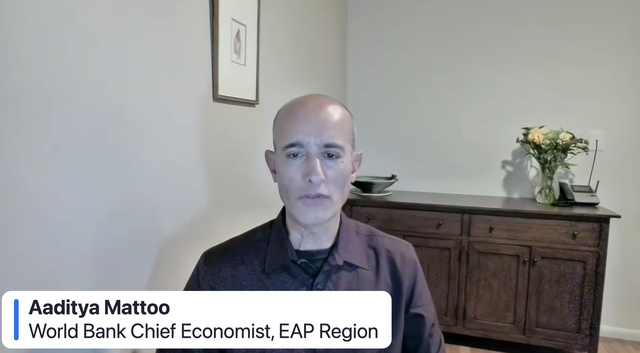 Ông Aaditya Mattoo, Chuyên gia kinh tế trưởng khu vực Đông Á và Thái Bình Dương của Ngân hàng Thế giới. Ông Aaditya Mattoo, Chuyên gia kinh tế trưởng khu vực Đông Á và Thái Bình Dương của Ngân hàng Thế giới.