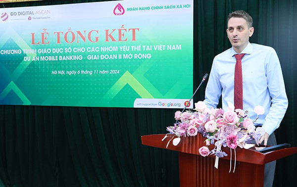 Phó Trưởng đại diện Quỹ Châu Á Filip Graovac phát biểu tại sự kiện