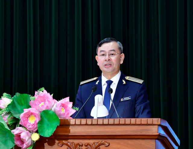 Tổng Kiểm toán nhà nước Ngô Văn Tuấn phát biểu tại Hội nghị