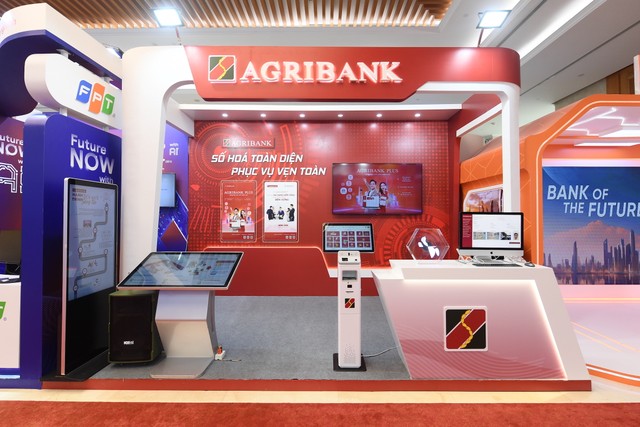 Gian trưng bày sản phẩm của Agribank tại sự kiện