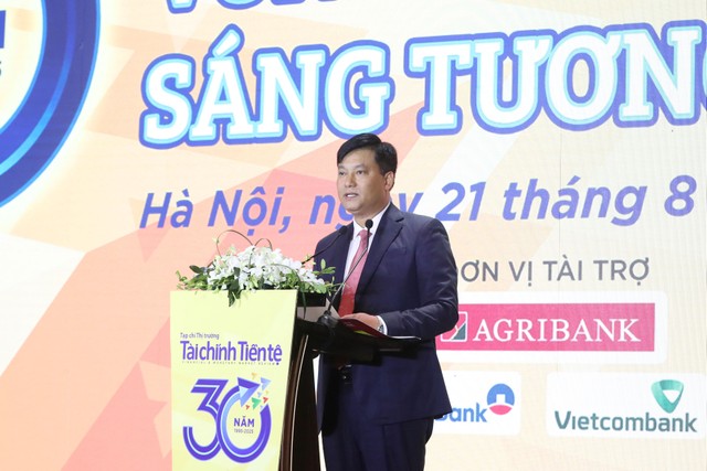 Ông Phạm Toàn Vượng, Chủ tịch Hiệp hội Ngân hàng Việt Nam, Tổng giám đốc Agribank phát biểu tại sự kiện