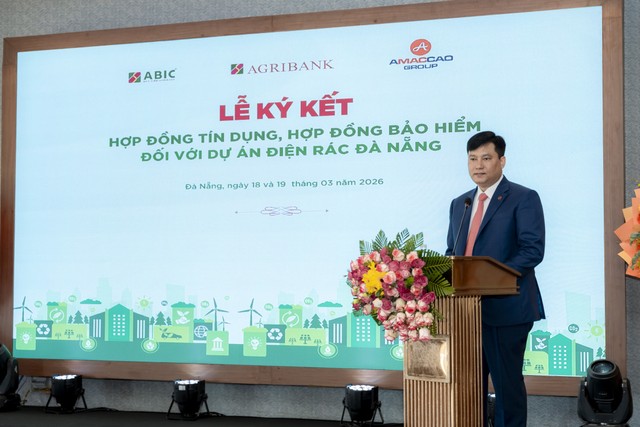 Ông Phạm Toàn Vượng – Tổng giám đốc Agribank phát biểu tại lễ ký kết