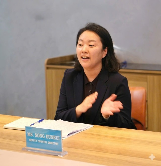 Bà Song Euneui, Phó giám đốc Quốc gia KOICA Việt Nam chia sẻ tại Toạ đàm Bà Song Euneui, Phó giám đốc Quốc gia KOICA Việt Nam chia sẻ tại Toạ đàm