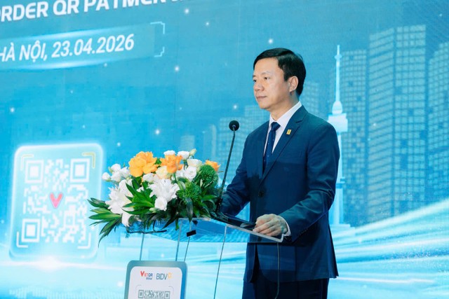 Ông Nguyễn Quang Minh, Tổng giám đốc NAPAS phát biểu tại sự kiện