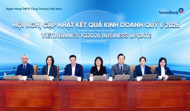 Toàn cảnh Hội nghị cập nhật kết quả kinh doanh quý 1/2026 của VietinBank Toàn cảnh Hội nghị cập nhật kết quả kinh doanh quý 1/2026 của VietinBank