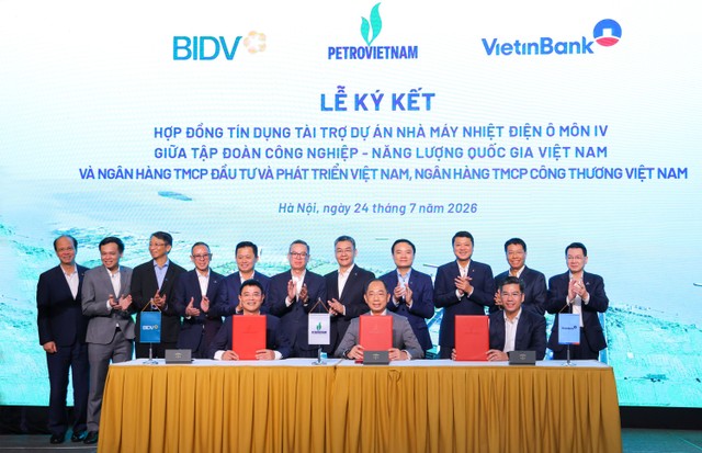 Đại diện Lãnh đạo Petrovietnam, BIDV và VietinBank ký kết hợp đồng tín dụng tài trợ cho dự án Nhà máy Nhiệt điện Ô Môn IV Đại diện Lãnh đạo Petrovietnam, BIDV và VietinBank ký kết hợp đồng tín dụng tài trợ cho dự án Nhà máy Nhiệt điện Ô Môn IV
