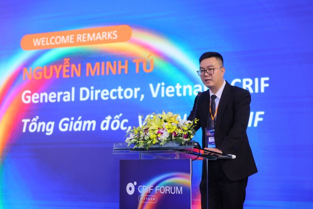 Ông Nguyễn Minh Tú, Tổng giám đốc Công ty TNHH CRIF D&B Việt Nam chia sẻ tại Sự kiện Ông Nguyễn Minh Tú, Tổng giám đốc Công ty TNHH CRIF D&B Việt Nam chia sẻ tại Sự kiện