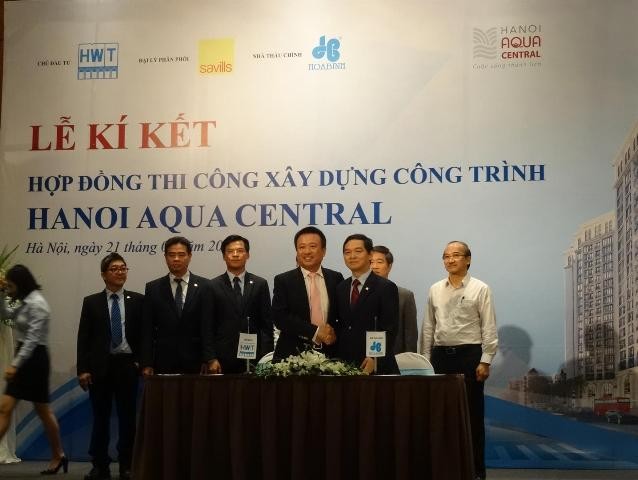 Hòa Bình (HBC) sẽ là đơn vị thi công chính thức Dự án Hanoi Aqua Central ảnh 1