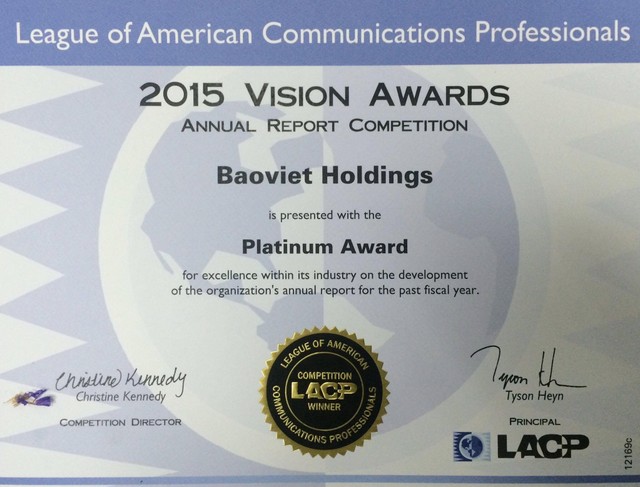 Bảo Việt giành nhiều giải thưởng quốc tế ảnh 1