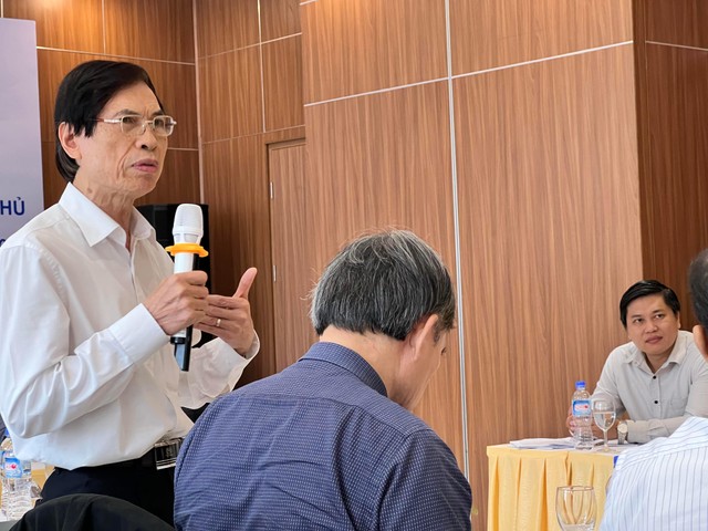 Luật sư Nguyễn Duy Lãm, Chủ nhiệm CLB Pháp lý doanh nghiệp phát biểu tại Hội thảo (ảnh: M.M)