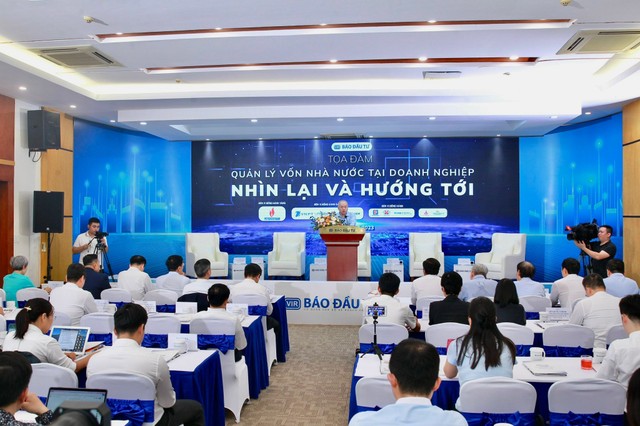 Toạ đàm "Quản lý vốn Nhà nước tại doanh nghiệp: Nhìn lại và hướng tới" do Báo Đầu tư tổ chức sáng 26/9. Ảnh: Chí Cường