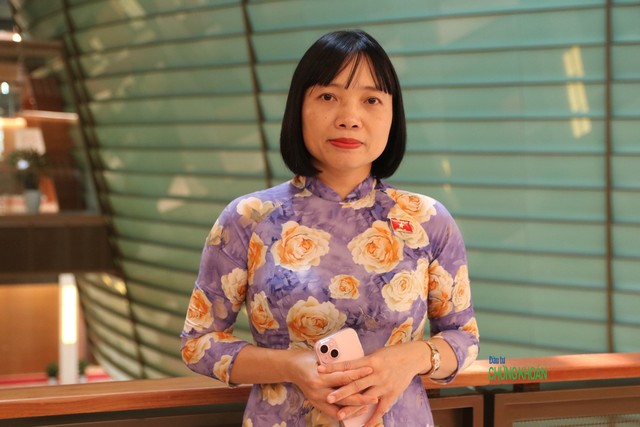ĐBQH Nguyễn Thị Việt Nga (Ảnh: M.Minh)