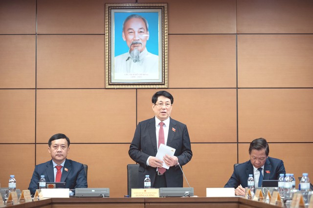 Chủ tịch nước Lương Cường phát biểu tại tổ TP. Hồ Chí Minh sáng 12/2