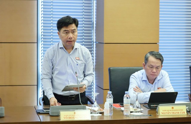 Đại biểu Võ Hoàng Ngân tại thảo luận tổ snags 19/10