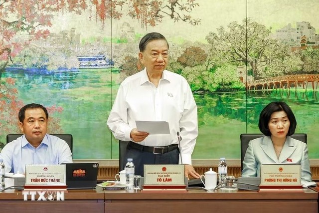 Tổng Bí thư, Chủ tịch nước Tô Lâm phát biểu tại thảo luận tổ sáng 26/10 - Ảnh: TTXVN