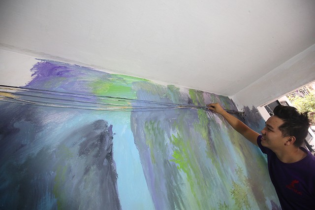 Hà Nội khoác áo mới cho chung cư cũ bằng tranh bích họa ảnh 10