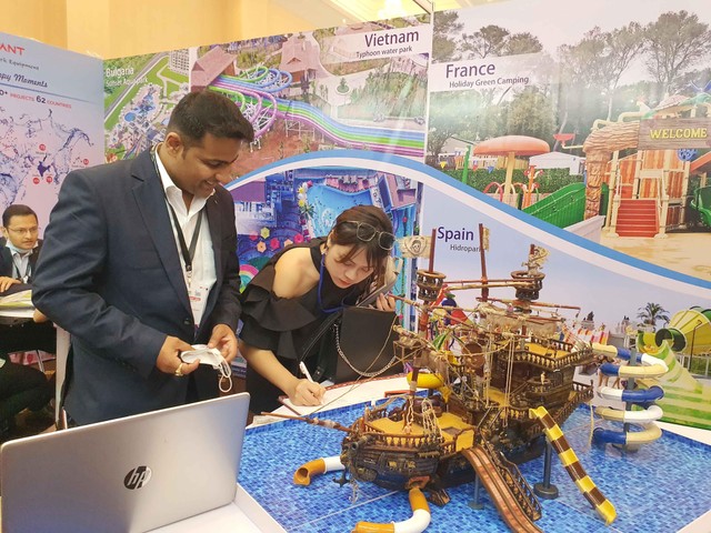 Triển lãm về công viên giải trí thu hút sự quan tâm của các doanh nghiệp Việt Nam.