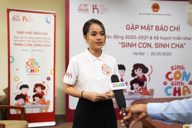 Bà Nguyễn Huyền My, Giám đốc dự án “Sinh Con, Sinh Cha” . Bà Nguyễn Huyền My, Giám đốc dự án “Sinh Con, Sinh Cha” .