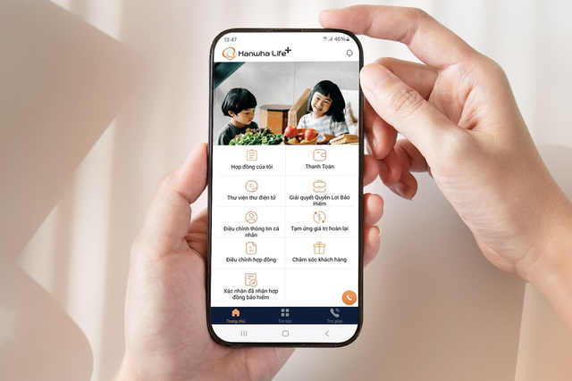 Ứng dụng Hanwha Life+ giúp khách hàng trải nghiệm nhanh chóng và liền mạch hơn