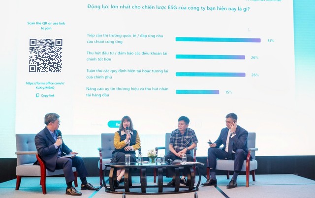 Các chuyên gia, doanh nghiệp trao đổi về tiến trình thực hiện ESG Các chuyên gia, doanh nghiệp trao đổi về tiến trình thực hiện ESG