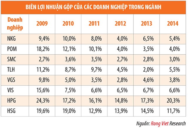 Phân tích ngành: Ngành sắt thép cạnh tranh khốc liệt năm 2015 ảnh 4