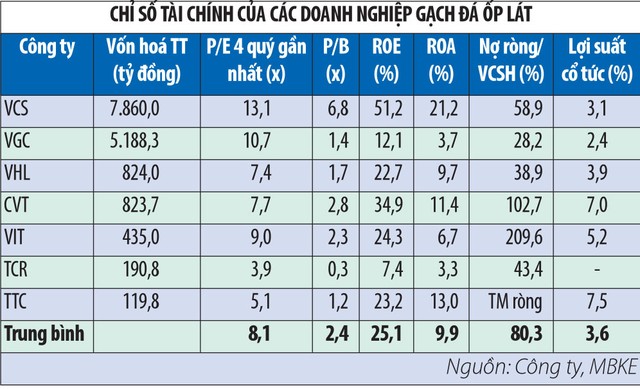 Tìm cơ hội với cổ phiếu gạch đá ốp lát  ảnh 1