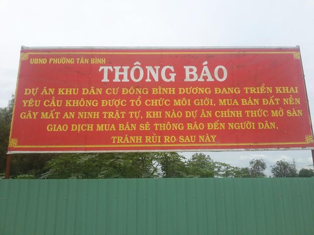 Dự án Khu đô thị Đông Bình Dương: Bán nền trên đất của... người khác  ảnh 1