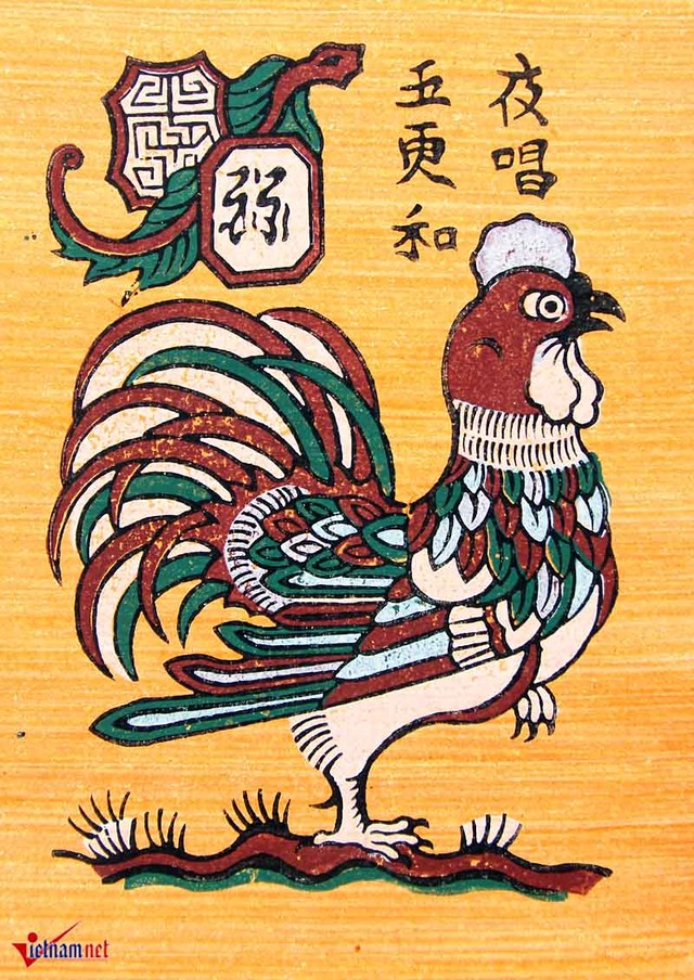 Giải mã cực thú vị 6 loại gà trong tranh Đông Hồ ảnh 5