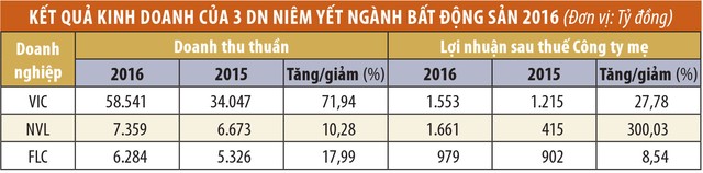 “Soi” sức khỏe các doanh nghiệp địa ốc trước thềm đại hội đồng cổ đông 2017 ảnh 1
