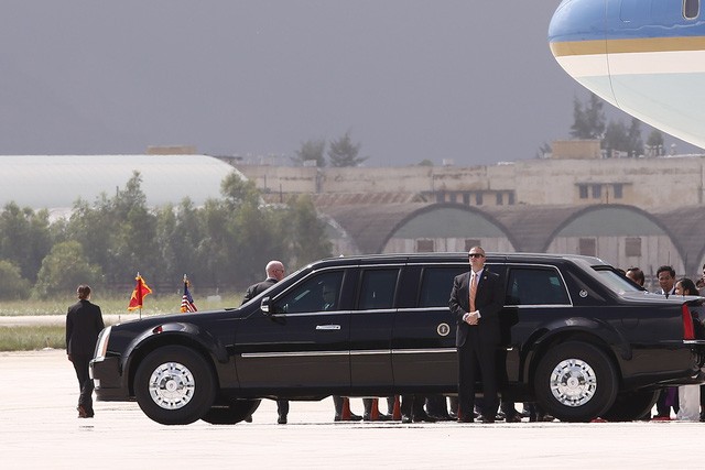 Những hình ảnh đầu tiên của Tổng thống Mỹ Donald Trump tại Việt Nam ảnh 10