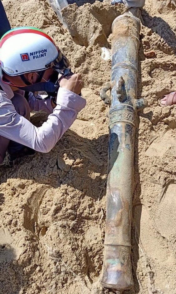 Đà Nẵng phát hiện súng thần công từ thời vua Tự Đức ảnh 1