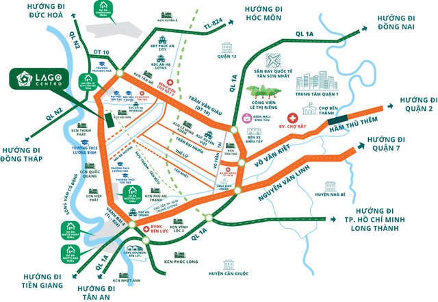 Long An tiếp tục hưởng lợi từ “cú huých” hạ tầng khu Nam TP.HCM ảnh 1