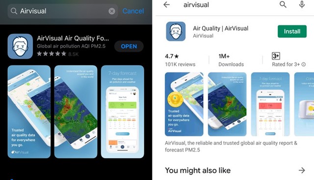 AirVisual đã trở lại trên kho ứng dụng tại Việt Nam ảnh 2