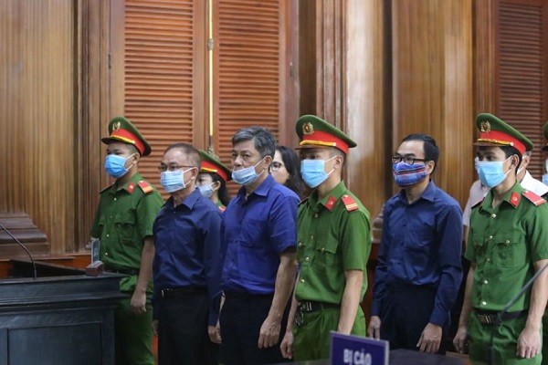 Các bị cáo trong phiên xét xử ngày 16/9 Các bị cáo trong phiên xét xử ngày 16/9