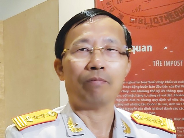 Ông Nguyễn Văn Cẩn, Tổng cục trưởng Tổng cục Hải quan.