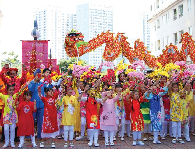 Vui Tết Tân Sửu ở một chung cư