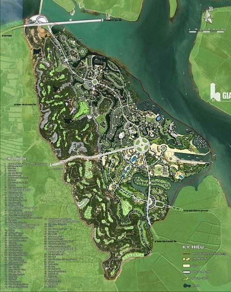 Phối cảnh đại dự án Khu đô thị phức hợp 10 tỷ USD - Hạ Long Xanh của Tập đoàn Vingroup tại Quảng Ninh.