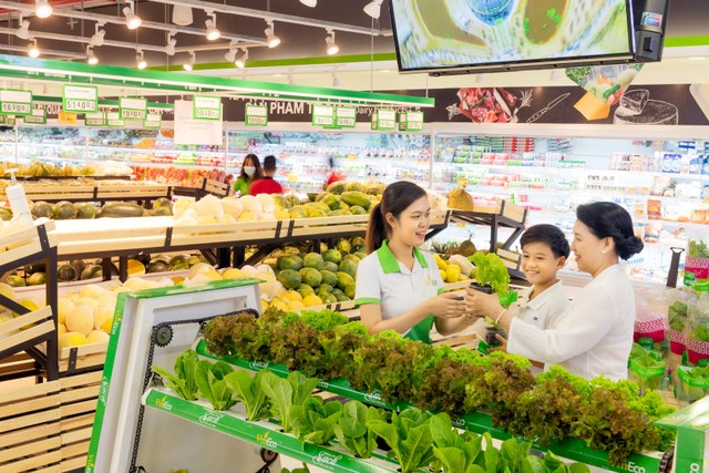 Rau quả VinEco tại VinMart