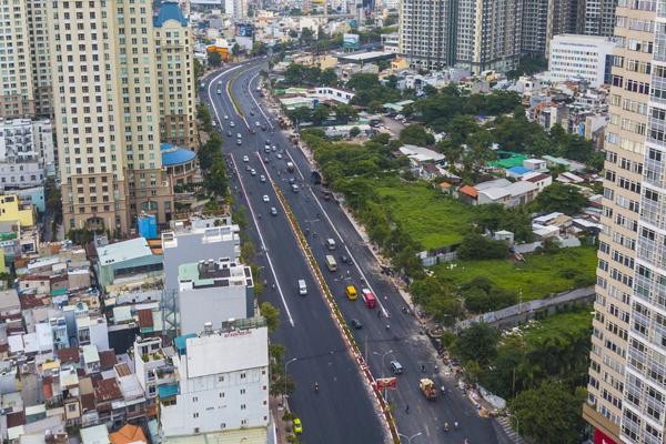 Đường Nguyễn Hữu Cảnh nhìn từ trên cao